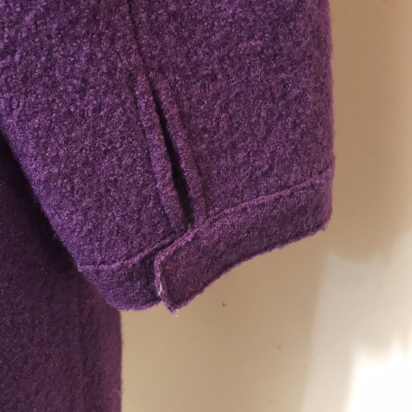 Alexandra Bartlett 100% Wool Purple Coat Size Large - Picture 8 of 11